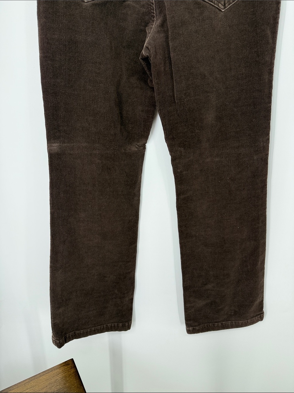 Lands End Classic midrise bootcut Corduroy Jeans in Dark Brown Sz 12 - Picture 10 of 10